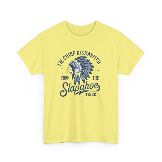 Chief Kickabitch Headdress T-Shirt | Slapahoe Tribe Graphic Tee