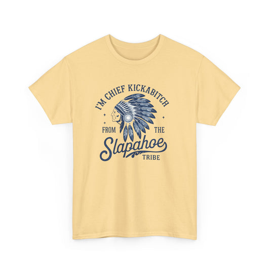 Chief Kickabitch Headdress T-Shirt | Slapahoe Tribe Graphic Tee