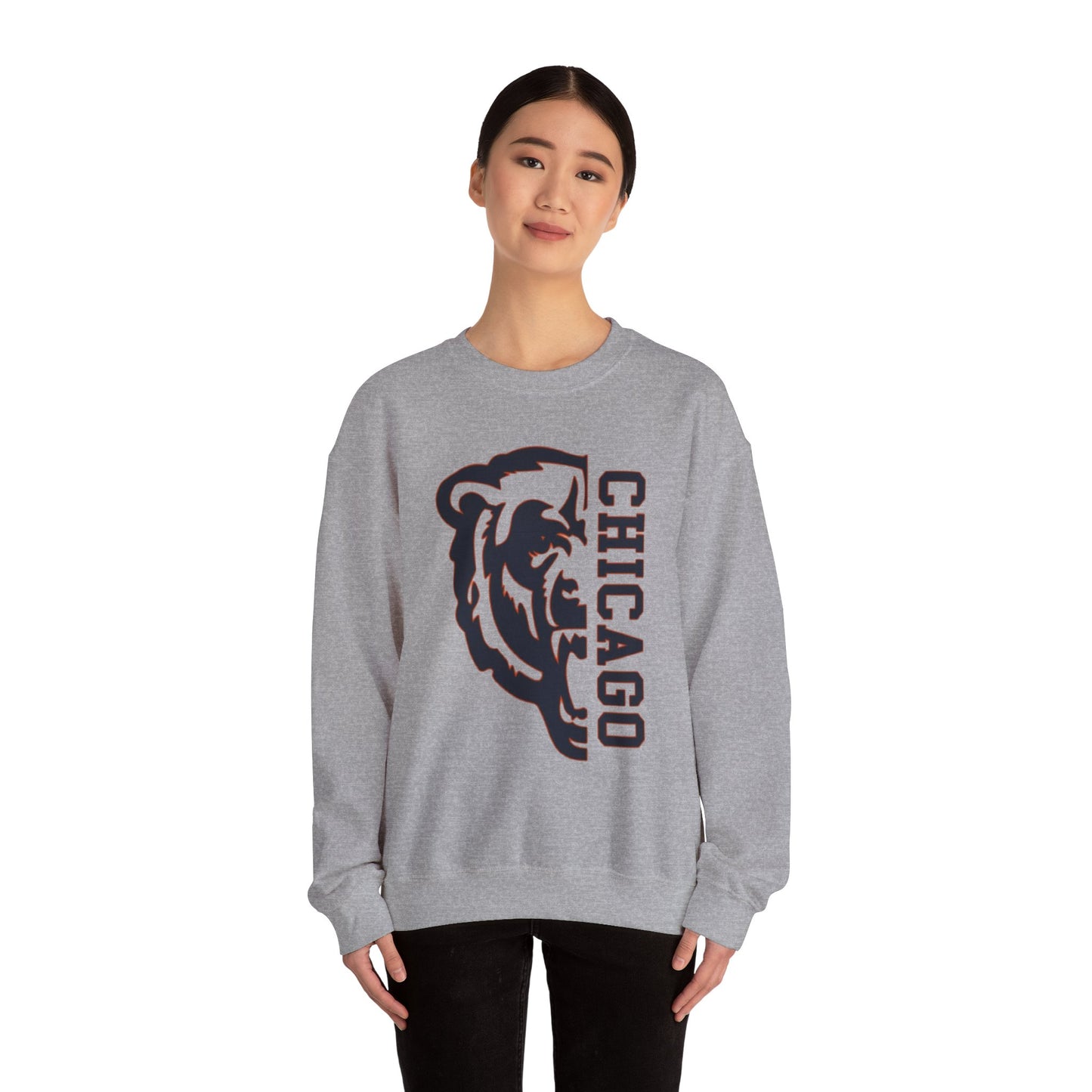 Chicago Football Crewneck Sweatshirt | Sports City Logo Apparel
